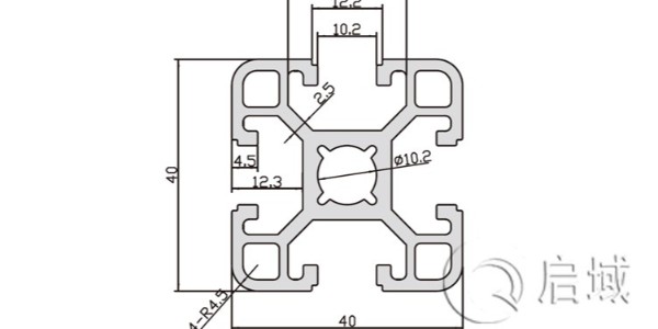 兩款常用的10mm槽寬的40系列工業(yè)鋁型材